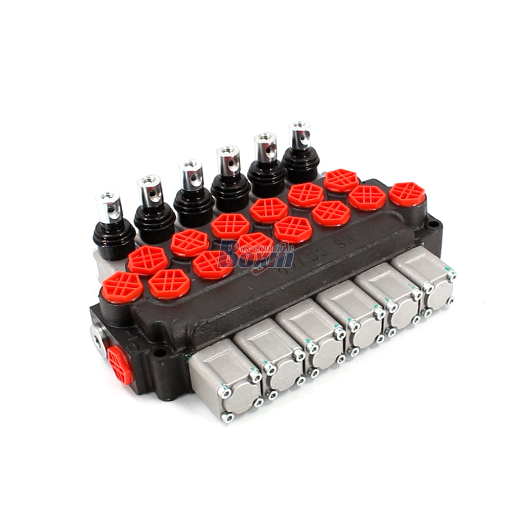 DCV40 手控 6 联 单块式方向阀