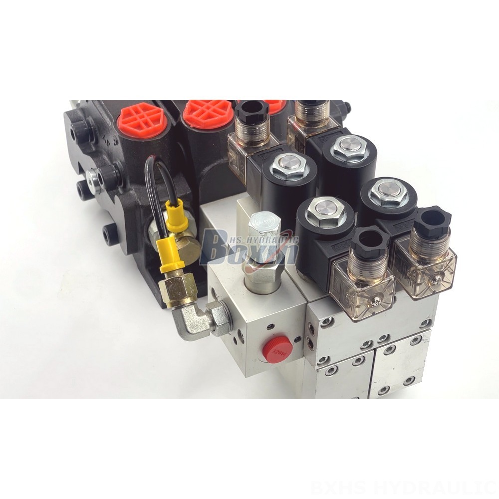 Solenoid Operated Control Valve Customize Electro-hydraulic 2 Spool Sectional Directional Valves detail image