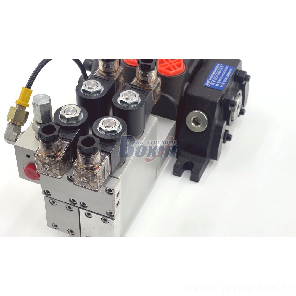 Solenoid Operated Control Valve Customize Electro-hydraulic 2 Spool Sectional Directional Valves detail image