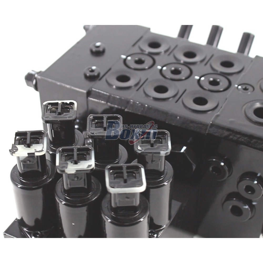 High Performance DCV55 Electro-hydraulic 3 Spool Sectional Valve detail image