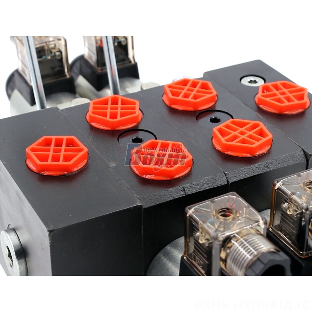5 Spool Selenoid Hydraulic Valve DCV58 Directional Valve | Precision Engineering and Durability detail image