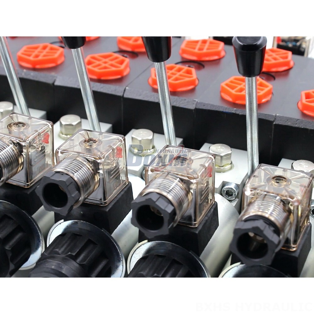 Backhoe Control Valve Hydraulic Customizable DCV58 Solenoid Valve: Meet Your Exact Requirements detail image