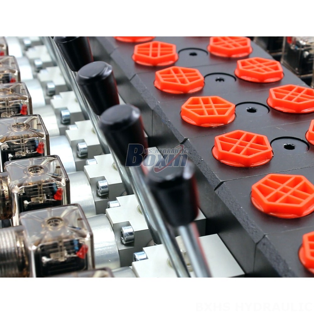 Backhoe Control Valve Hydraulic Customizable DCV58 Solenoid Valve: Meet Your Exact Requirements detail image