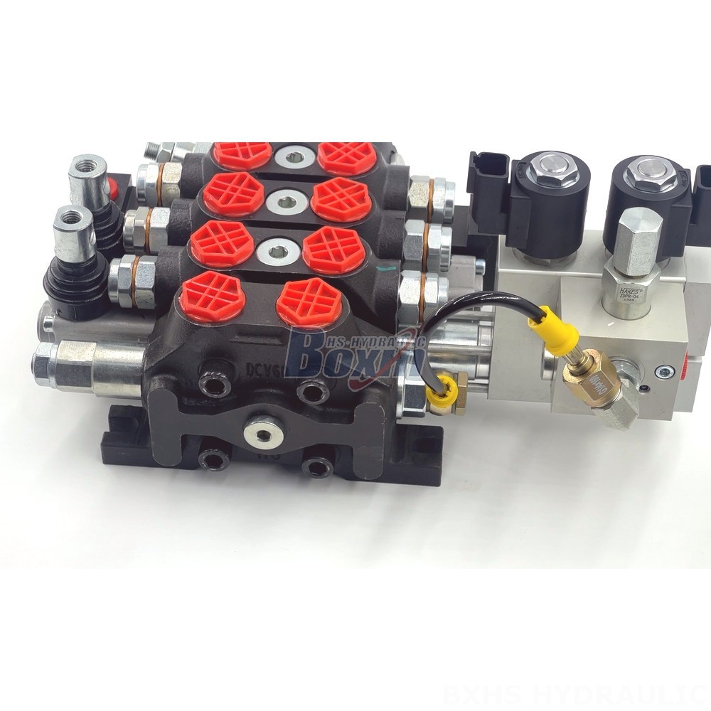 Manual Electro-hydraulic 2 Spool Directional Valve - DCV60 Series | Wholesale & OEM detail image