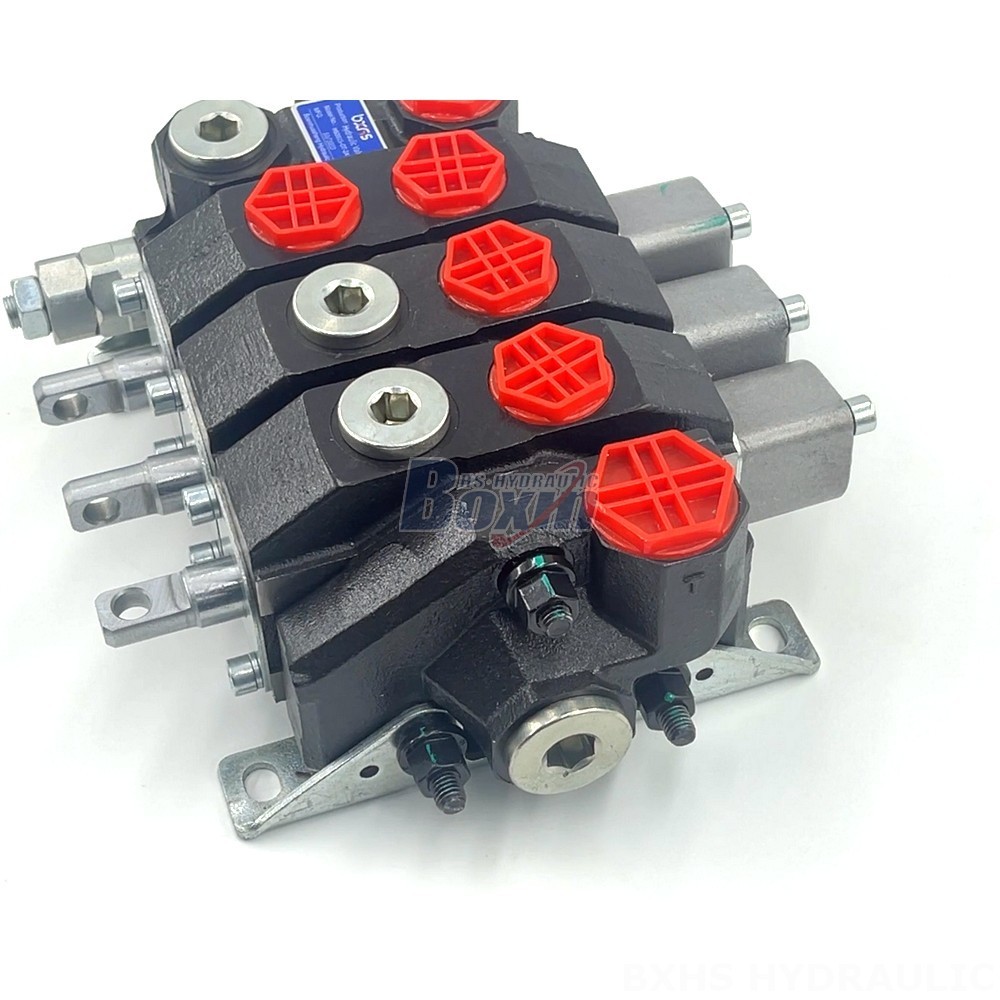 Control Hydraulic Solenoid Valve 3-Spool Monoblock Directional Valve - Wholesale & Distribution detail image