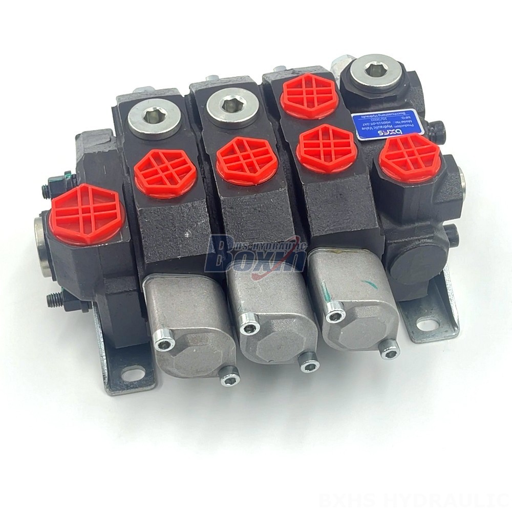 Control Hydraulic Solenoid Valve 3-Spool Monoblock Directional Valve - Wholesale & Distribution detail image