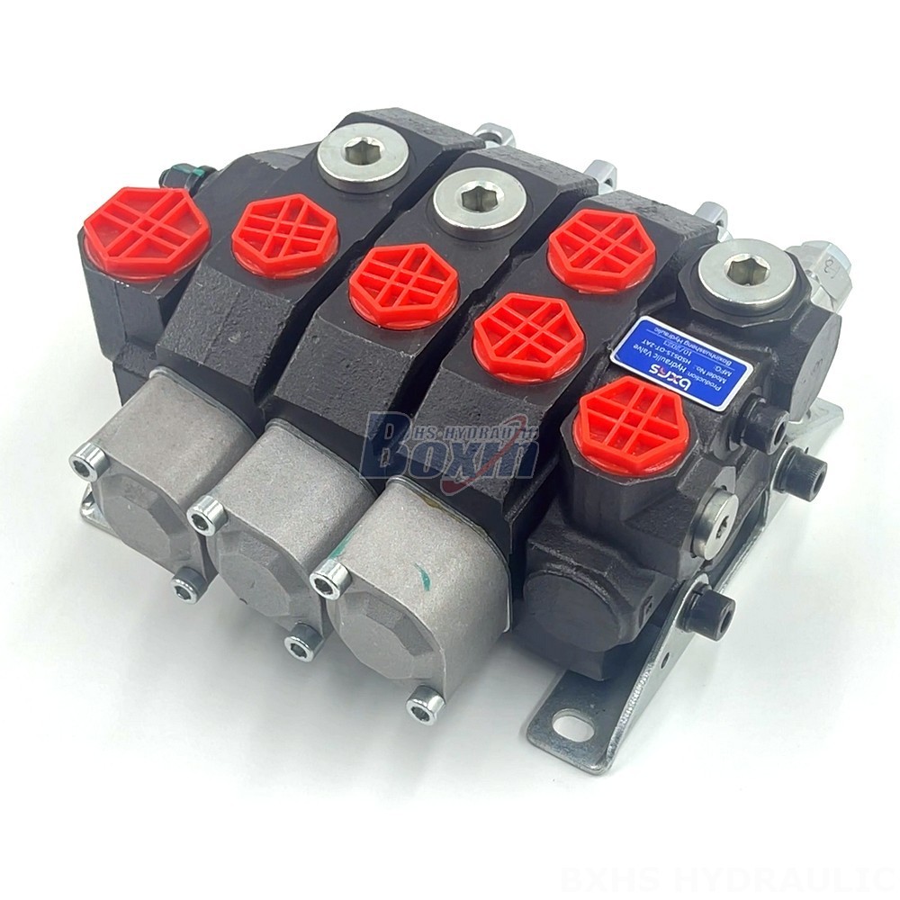 Hydraulic Directions Hydraulic Valve Solutions: Manual 3 Spool Monoblock Directional Valves detail image