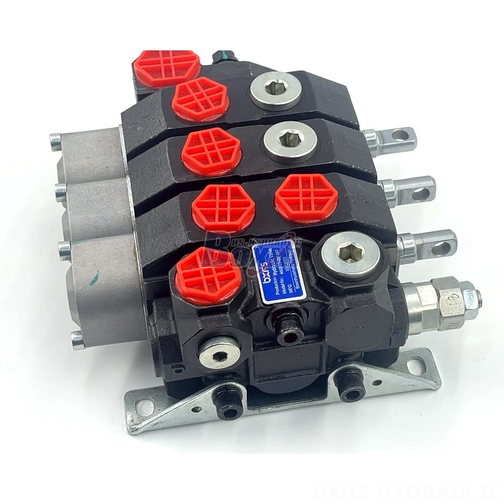 Hydraulic Directions Hydraulic Valve Solutions: Manual 3 Spool Monoblock Directional Valves detail image