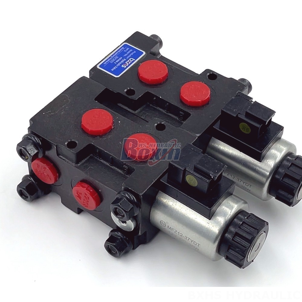 Electric Hydraulic Control Manual 2 Spool Flow Diverter Valve - HSV06 Series | Wholesale & OEM detail image