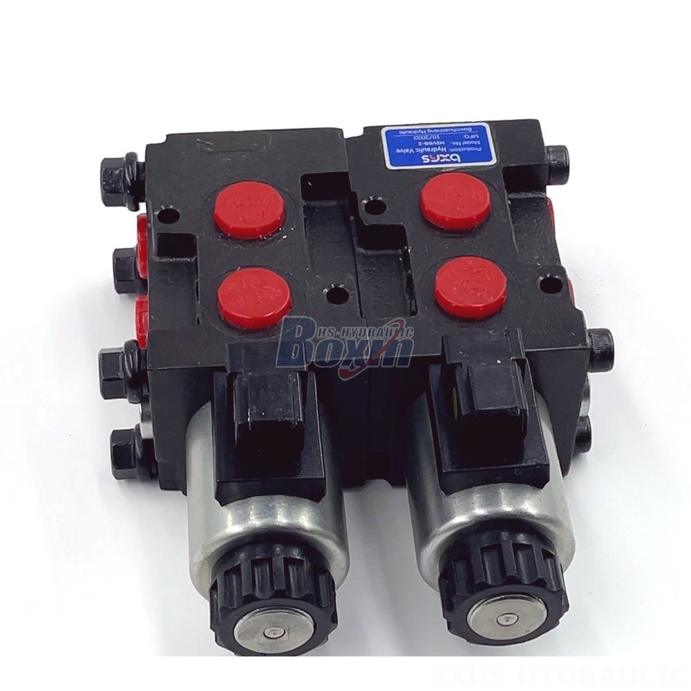 Electric Hydraulic Control Manual 2 Spool Flow Diverter Valve - HSV06 Series | Wholesale & OEM detail image