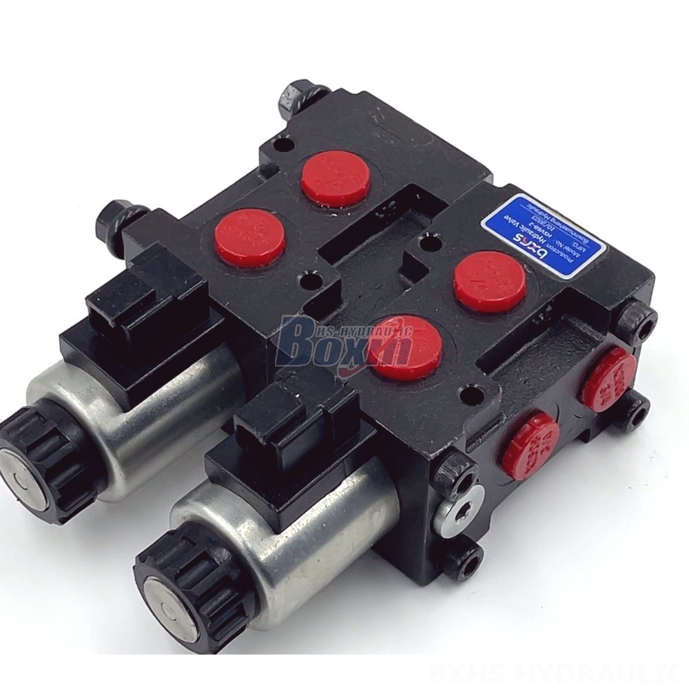 Electric Hydraulic Control Manual 2 Spool Flow Diverter Valve - HSV06 Series | Wholesale & OEM detail image