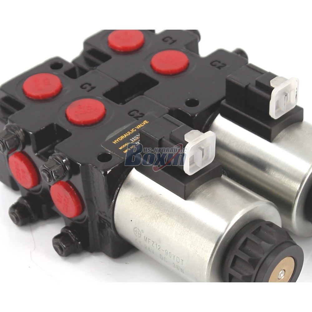 Factory Wholesale HSV09 Solenoid 2 Spool Flow Diverter Valve detail image