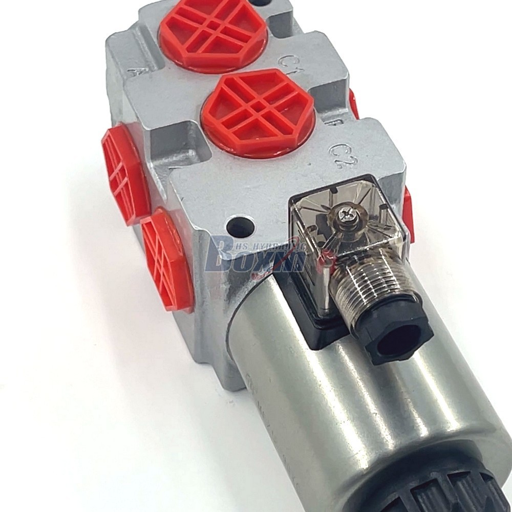 Boxin Huasheng Hydraulic Solenoid 1 Spool Flow Diverter Valve - HSV09-DKL | OEM and Wholesale detail image