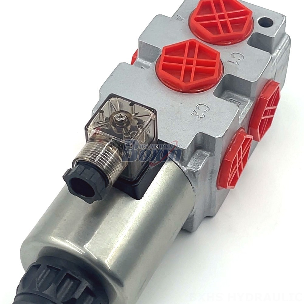 Boxin Huasheng Hydraulic Solenoid 1 Spool Flow Diverter Valve - HSV09-DKL | OEM and Wholesale detail image