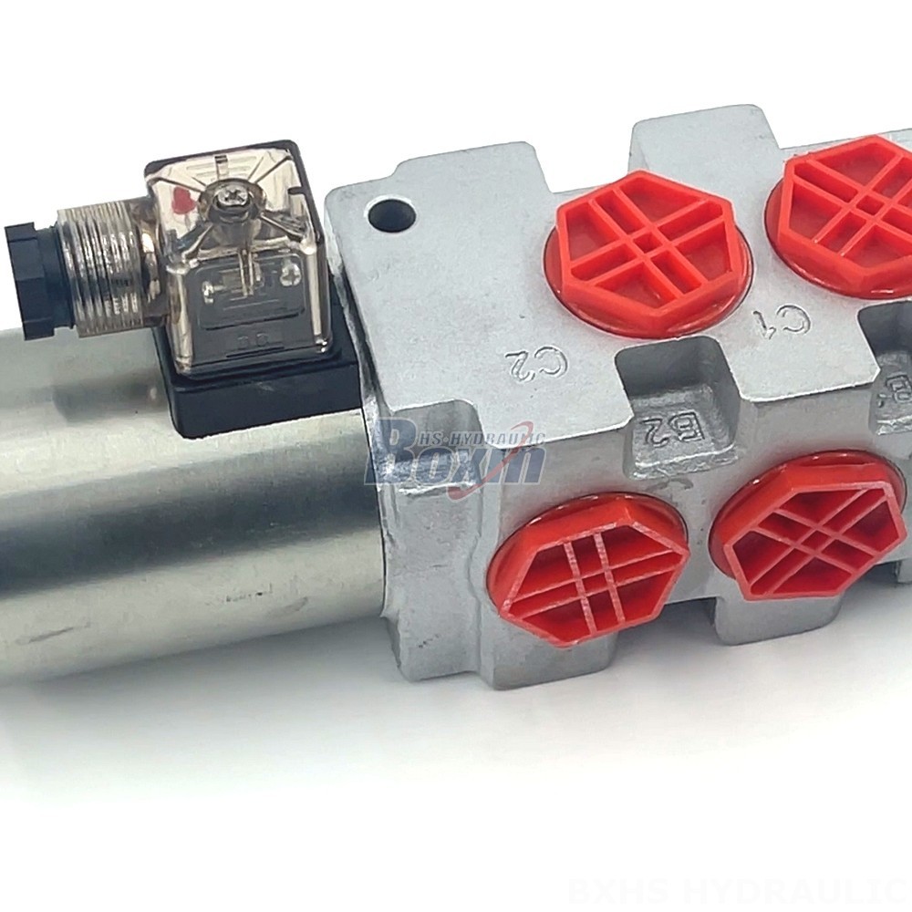 Boxin Huasheng Hydraulic Solenoid 1 Spool Flow Diverter Valve - HSV09-DKL | OEM and Wholesale detail image