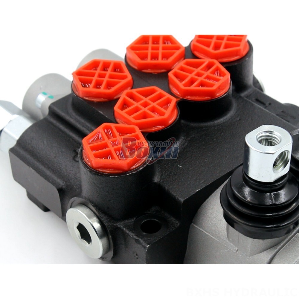2 Spool Hydraulic Valve With Float Innovative Hydraulic Valve: P40-G12 Manual 2 Spool Monoblock detail image