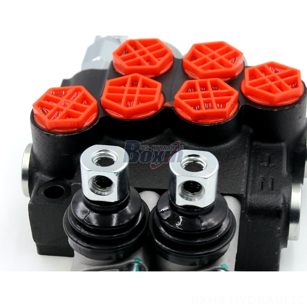 2 Spool Hydraulic Valve With Float Innovative Hydraulic Valve: P40-G12 Manual 2 Spool Monoblock detail image