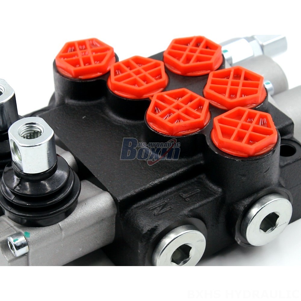 2 Spool Hydraulic Valve With Float Innovative Hydraulic Valve: P40-G12 Manual 2 Spool Monoblock detail image