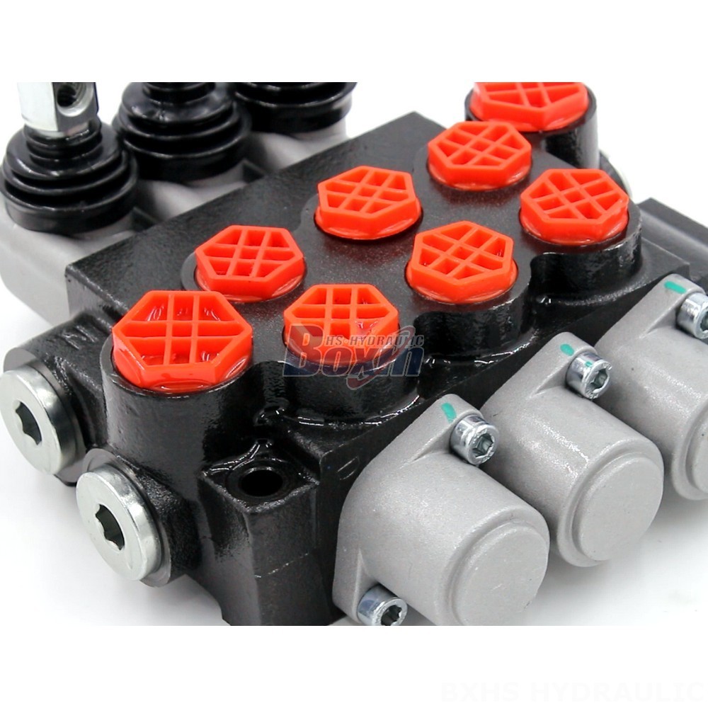 Monoblock Directional Valve Manufacturer | P40-G38-G12-OT-OT-OT 3-Spool Valve detail image