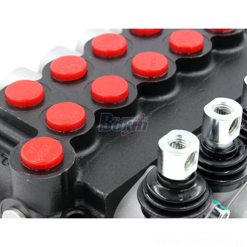 Dcv Solenoid Valve P40-U34-U68 Manual 5 Spool Monoblock Directional Valve | Factory Direct detail image