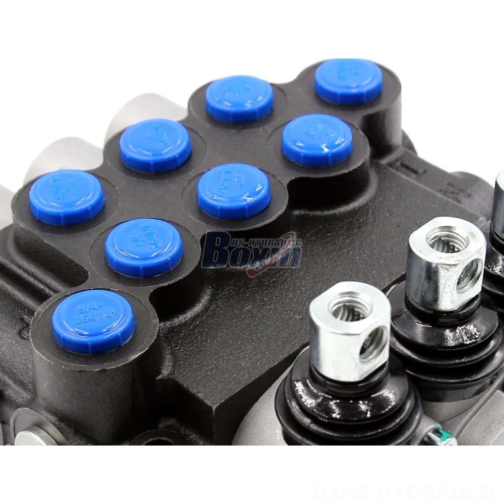 6 Way Hydraulic Diverter Valve 12v 3-Spool Directional Valve - P40-U78 Series | Wholesale & OEM detail image