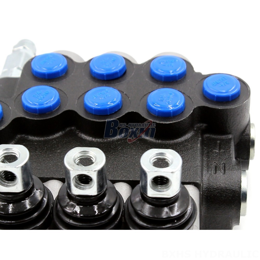 6 Way Hydraulic Diverter Valve 12v 3-Spool Directional Valve - P40-U78 Series | Wholesale & OEM detail image