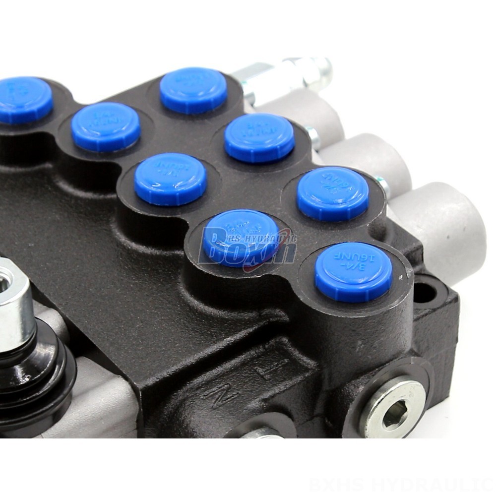 6 Way Hydraulic Diverter Valve 12v 3-Spool Directional Valve - P40-U78 Series | Wholesale & OEM detail image