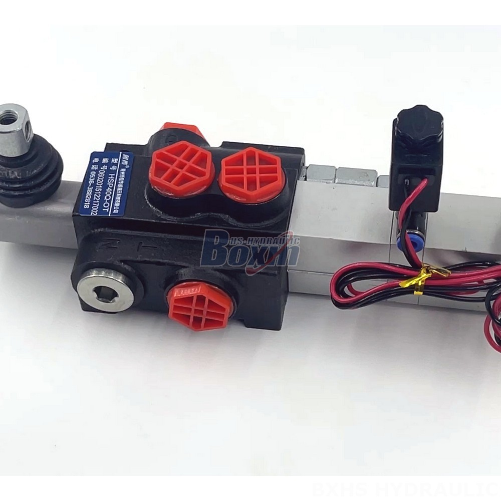 3 Spool Hydraulic Directional Control Valve P40 Electro-pneumatic Monoblock Directional Valve detail image