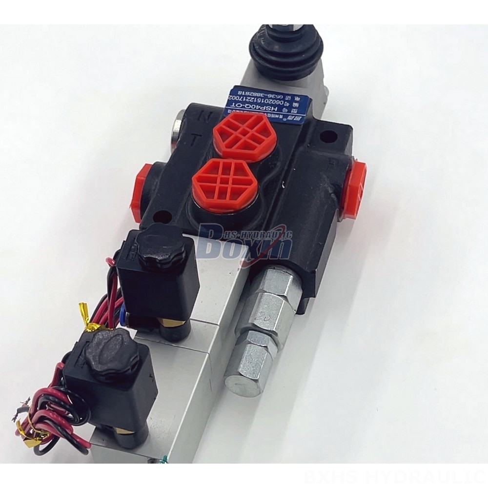 3 Spool Hydraulic Directional Control Valve P40 Electro-pneumatic Monoblock Directional Valve detail image