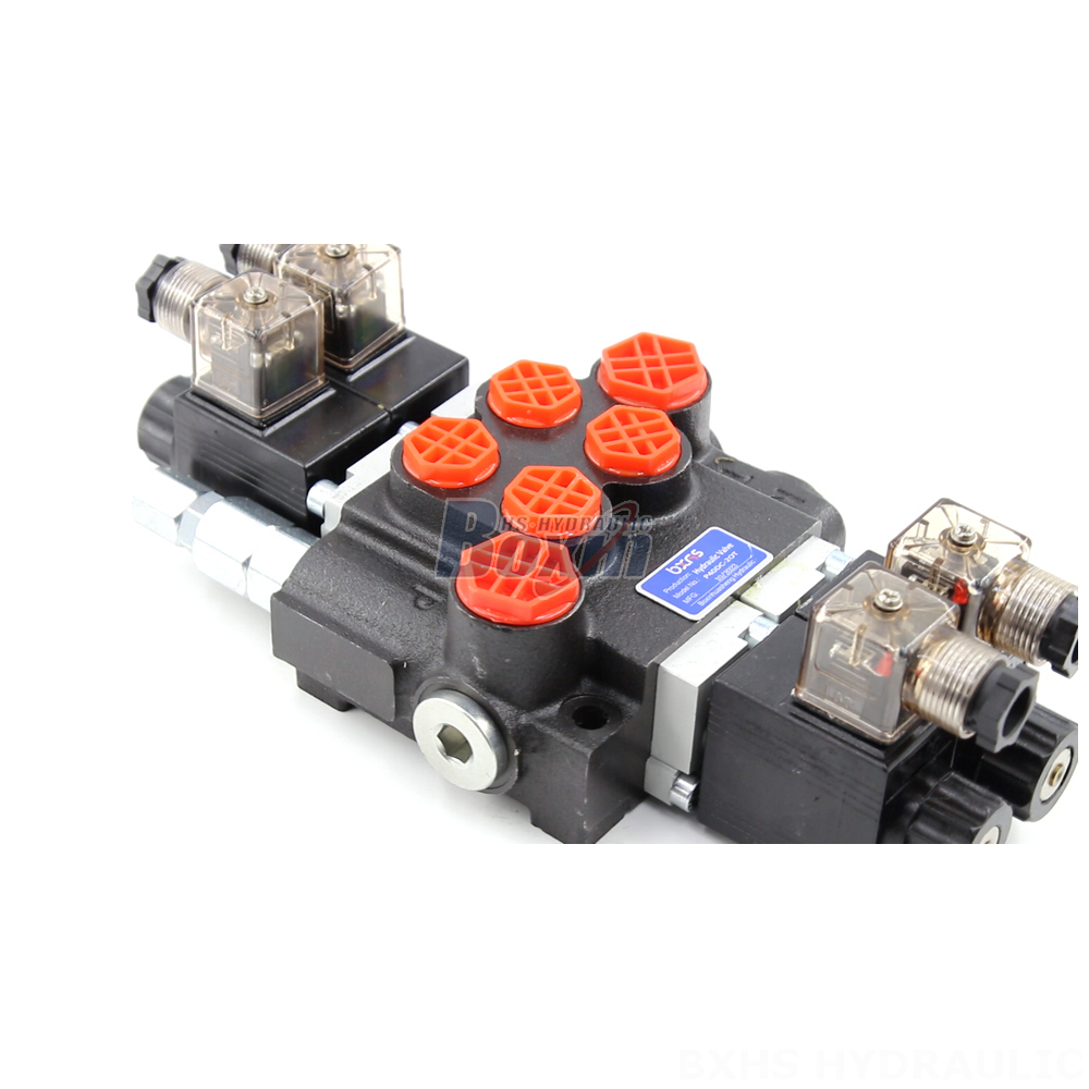 Pressure Control Valve Hydraulic Private Label P40 Solenoid 2 Spool Monoblock Directional Valves detail image