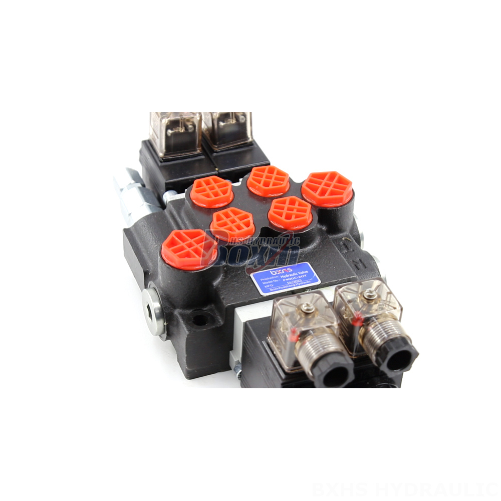 Hydraulic Control Pressure Reducing Valve OEM P40 Solenoid 2 Spool Monoblock Directional Valves detail image