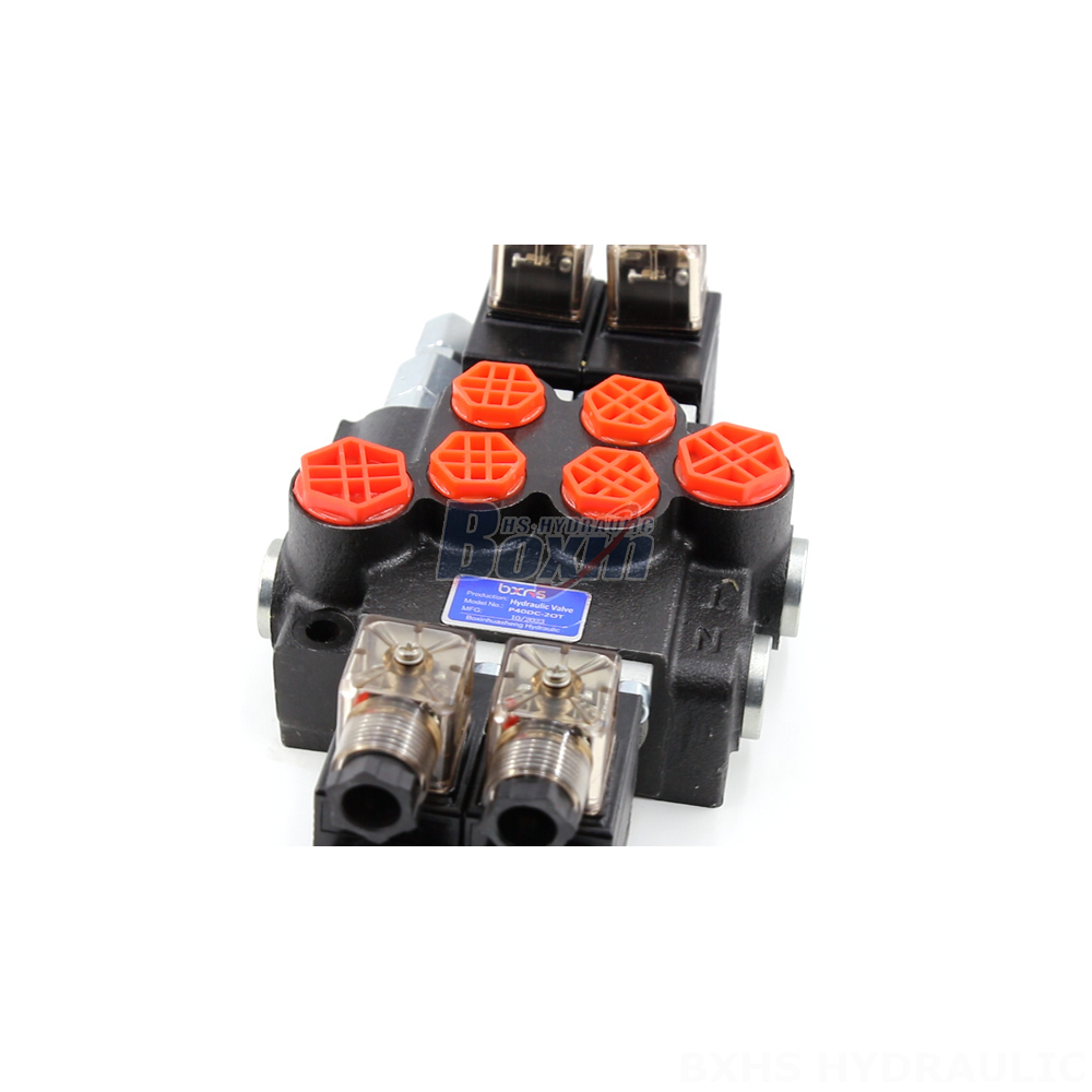 Control Valve For Hydraulic Breaker Hydraulic P40 Solenoid 2 Spool Monoblock Directional Valves detail image