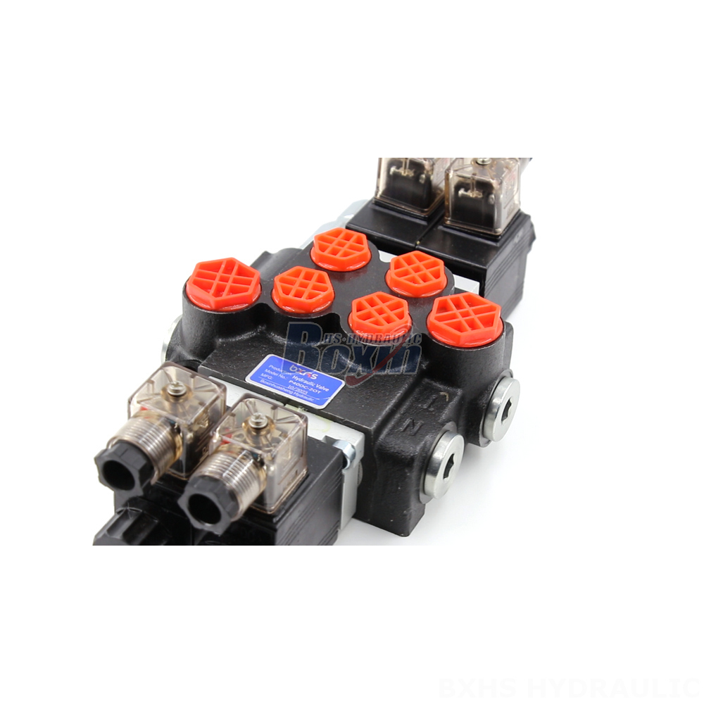 Hydraulic Control Pressure Reducing Valve OEM P40 Solenoid 2 Spool Monoblock Directional Valves detail image