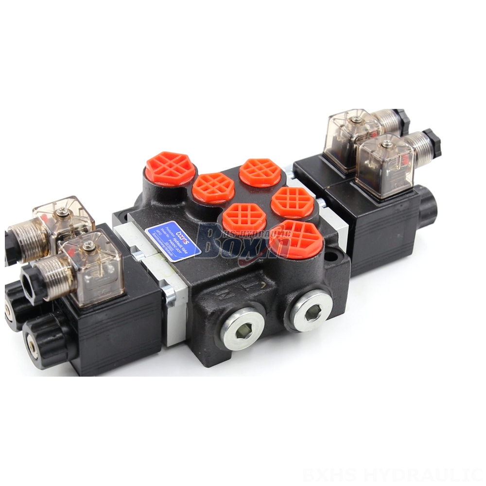 Control Valve For Hydraulic Breaker Hydraulic P40 Solenoid 2 Spool Monoblock Directional Valves detail image