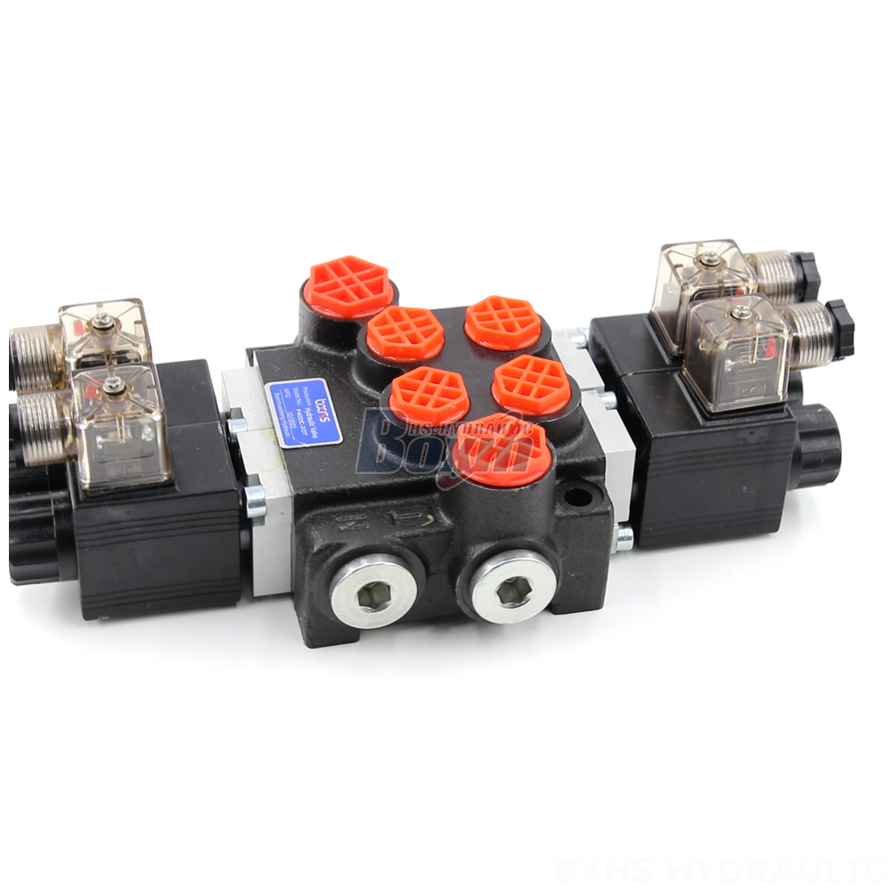 Hydraulic Control Pressure Reducing Valve OEM P40 Solenoid 2 Spool Monoblock Directional Valves detail image