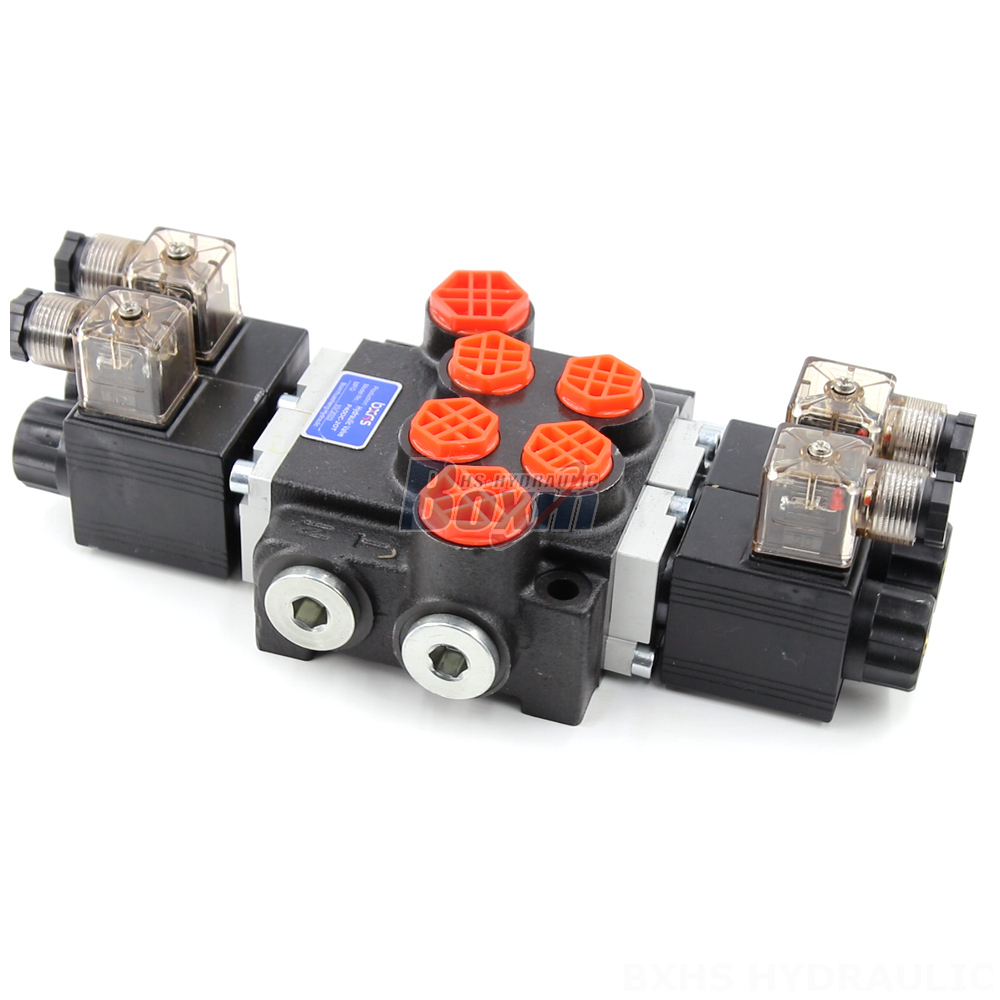 Control Valve For Hydraulic Breaker Hydraulic P40 Solenoid 2 Spool Monoblock Directional Valves detail image