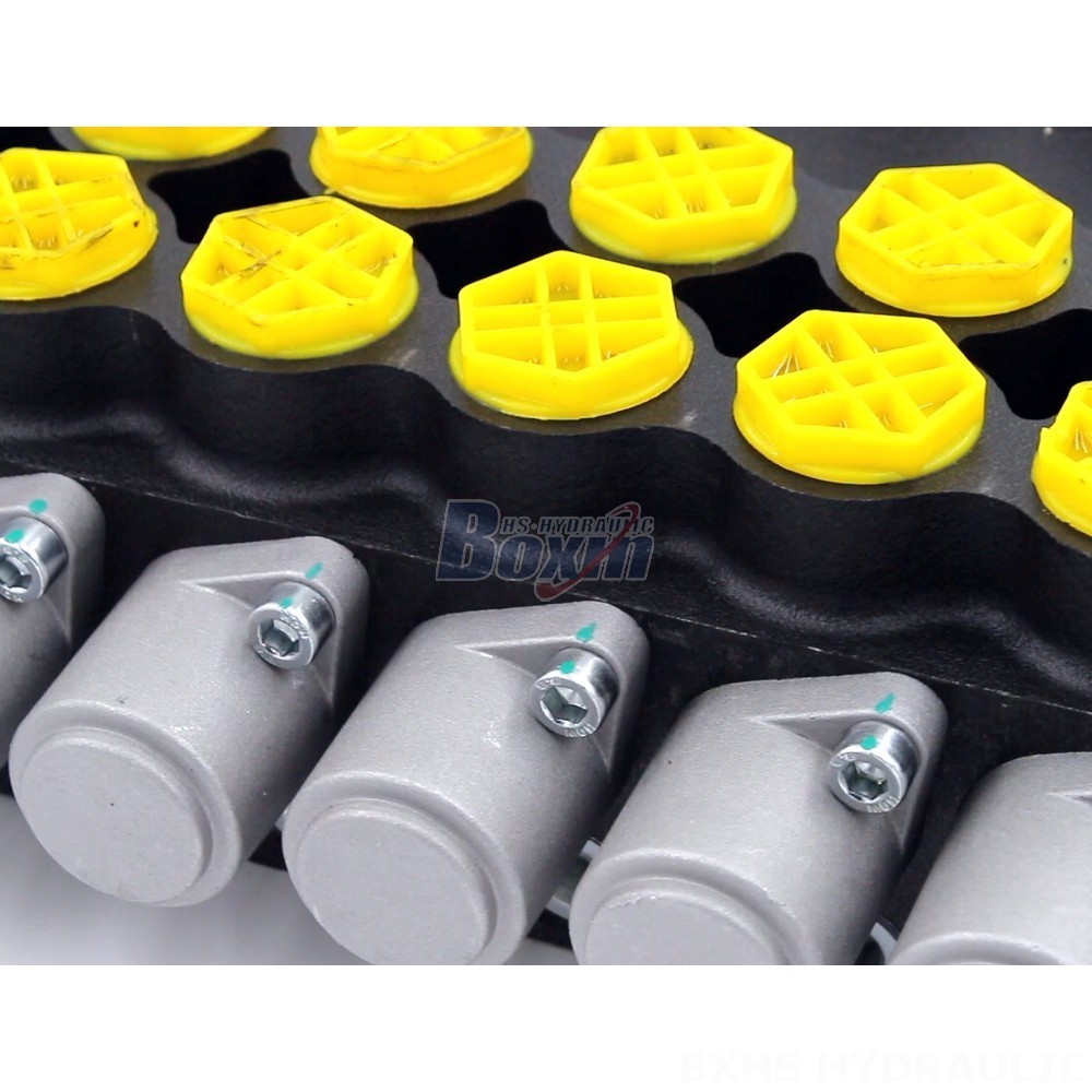 Hydraulic Diverter P80-G12-G34-6OT Manual 6 Spool Monoblock Directional Valve Manufacturer detail image