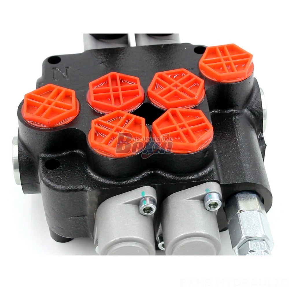 Customization Or Design Hydraulic Valve P80-G34-2OT Manual 2 Spool Monoblock Directional Valve detail image