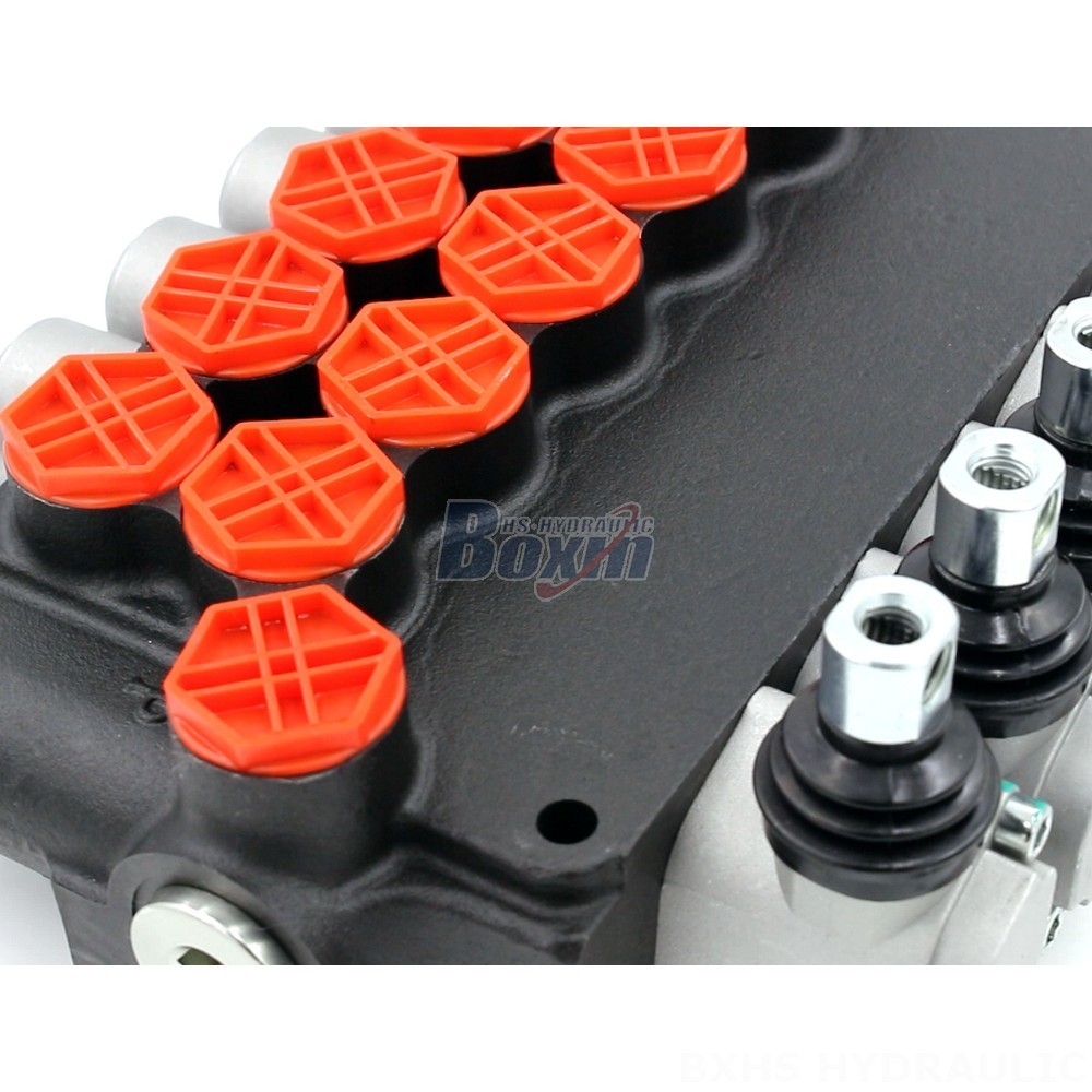Valves Cutting Machine P80-G34-5OT Manual 5 Spool Monoblock Directional Valve Supplier China detail image