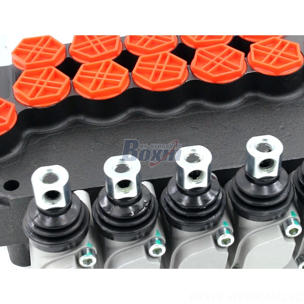 Valves Cutting Machine P80-G34-5OT Manual 5 Spool Monoblock Directional Valve Supplier China detail image