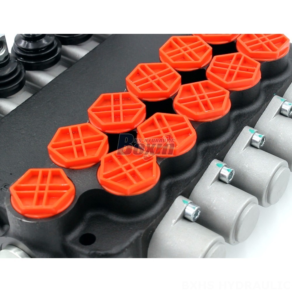 Directional Control Valve 8 Spools Monoblock OEM/ODM P80-G34-5OT 5 Spool Directional Valve detail image