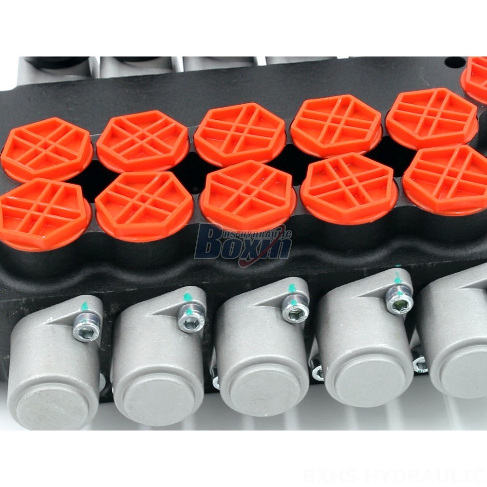 Directional Control Valve 8 Spools Monoblock OEM/ODM P80-G34-5OT 5 Spool Directional Valve detail image