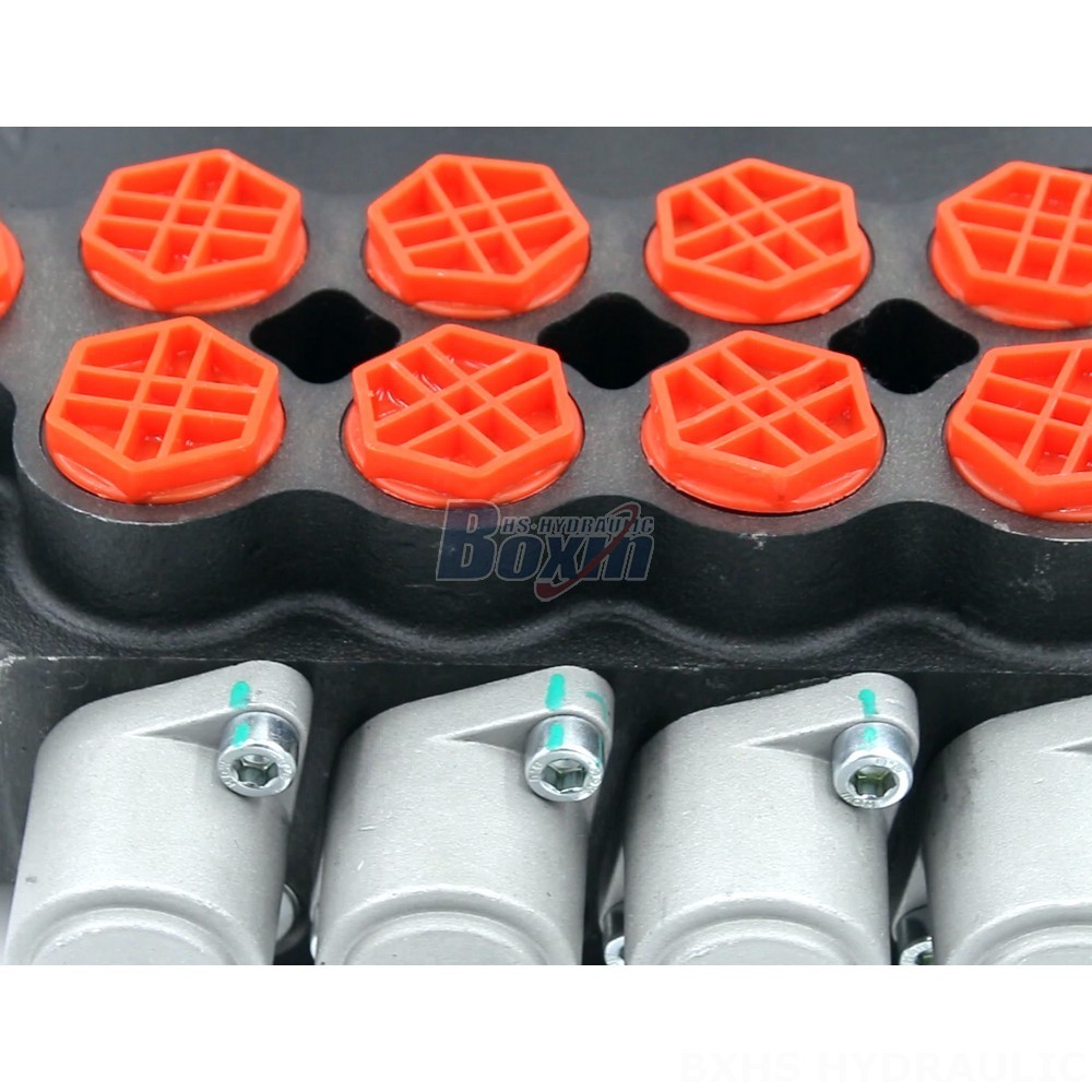 3 Way Spool Shut Off Valve Hydraulic P80-G34-G12-4OT Manual 4 Spool Monoblock Directional Valve detail image