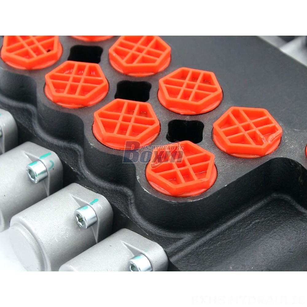 3 Way Spool Shut Off Valve Hydraulic P80-G34-G12-4OT Manual 4 Spool Monoblock Directional Valve detail image