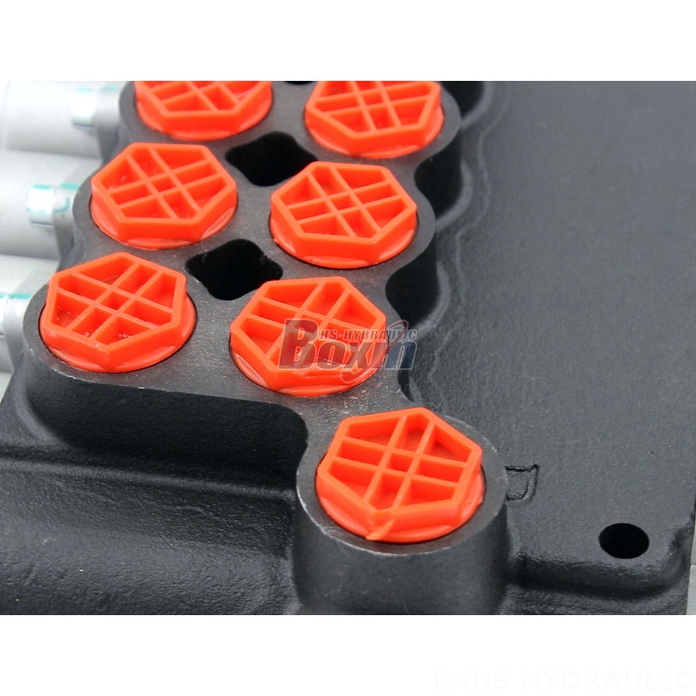3 Way Spool Shut Off Valve Hydraulic P80-G34-G12-4OT Manual 4 Spool Monoblock Directional Valve detail image