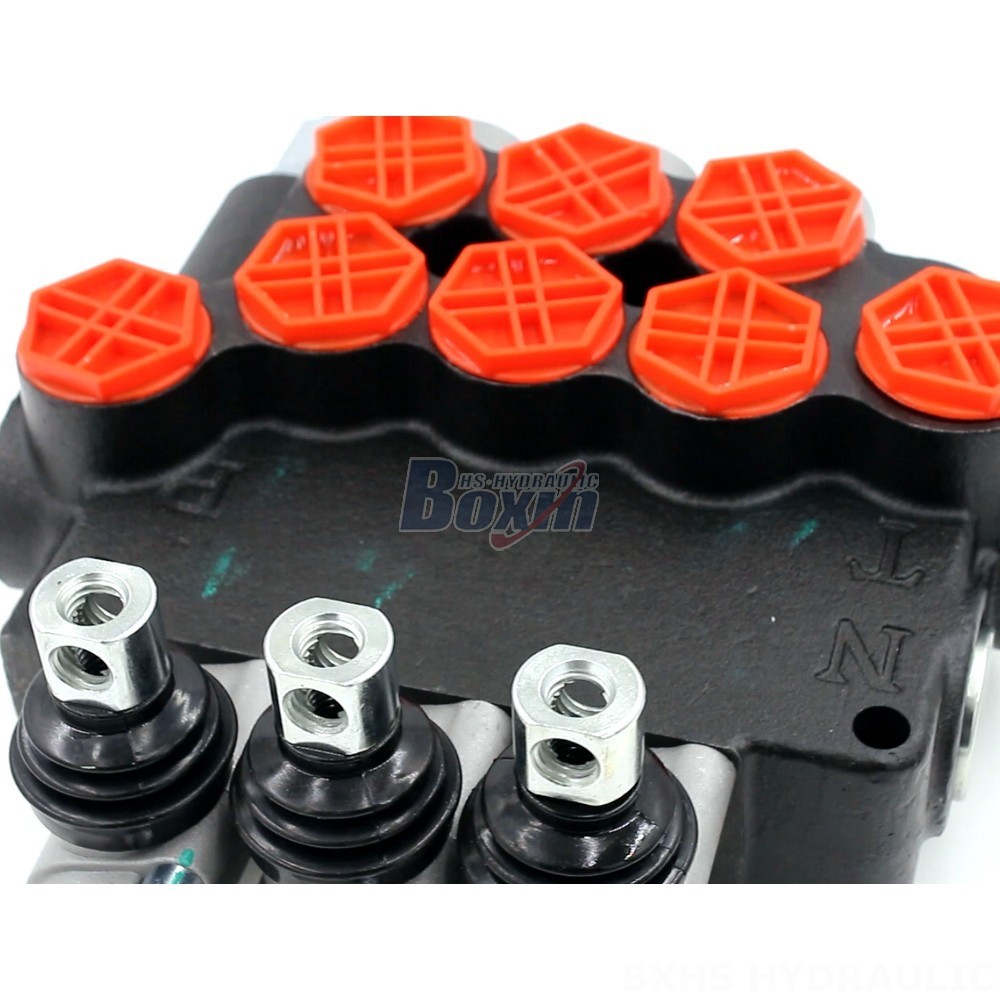 Hydraulic Flow Control Valve With Relief P80-G34-OT Manual 3 Spool Monoblock Directional Valve detail image