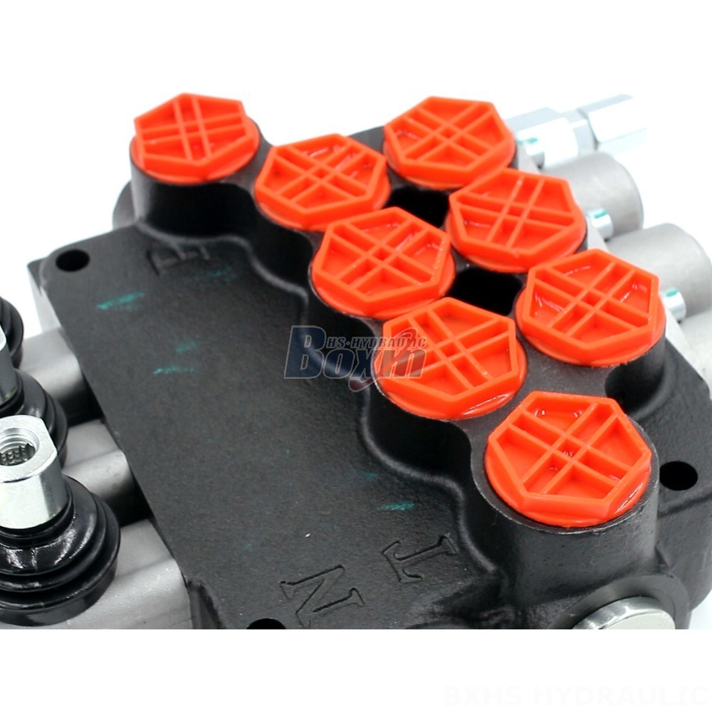 Hydraulic Flow Control Valve With Relief P80-G34-OT Manual 3 Spool Monoblock Directional Valve detail image
