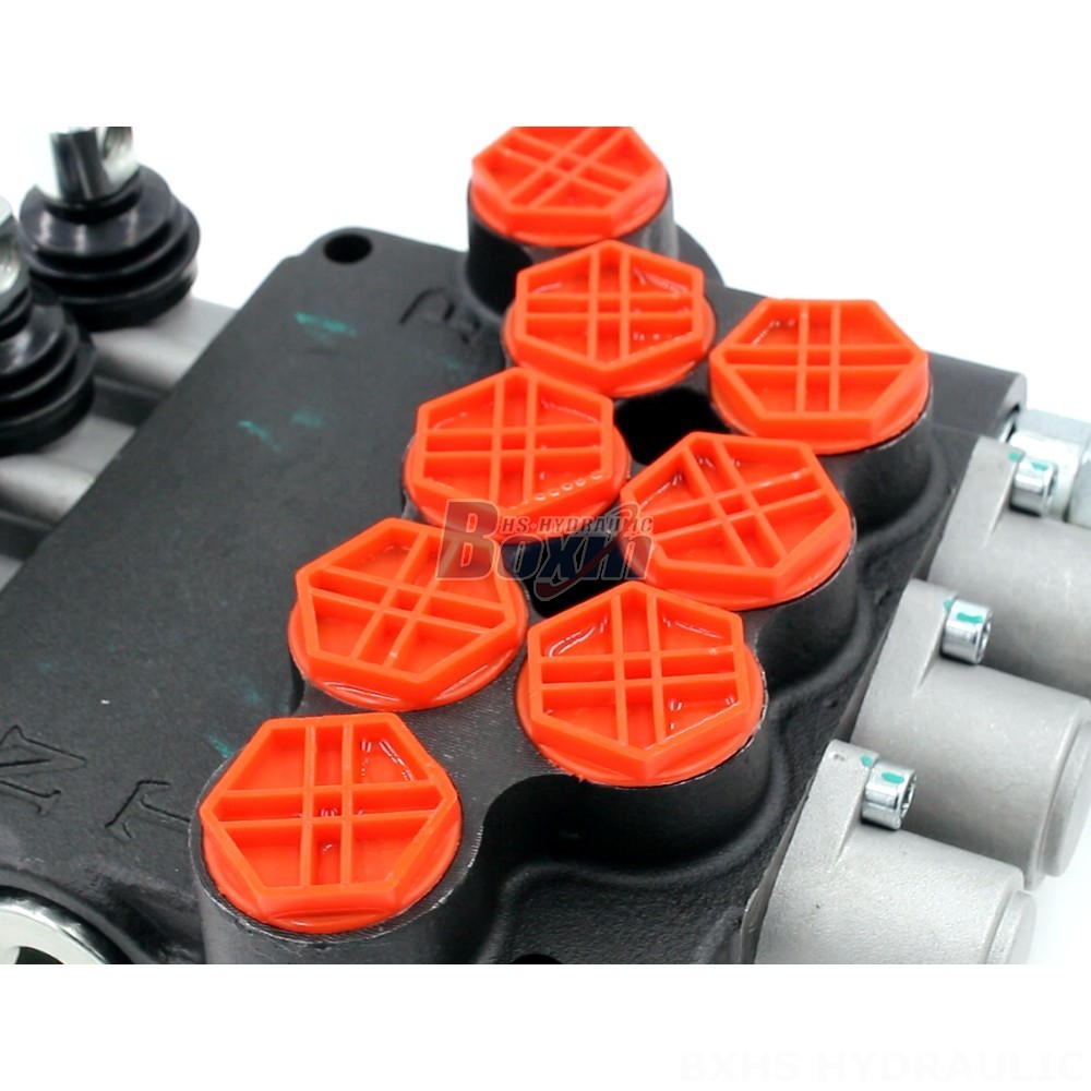 Hydraulic Flow Control Valve With Relief P80-G34-OT Manual 3 Spool Monoblock Directional Valve detail image