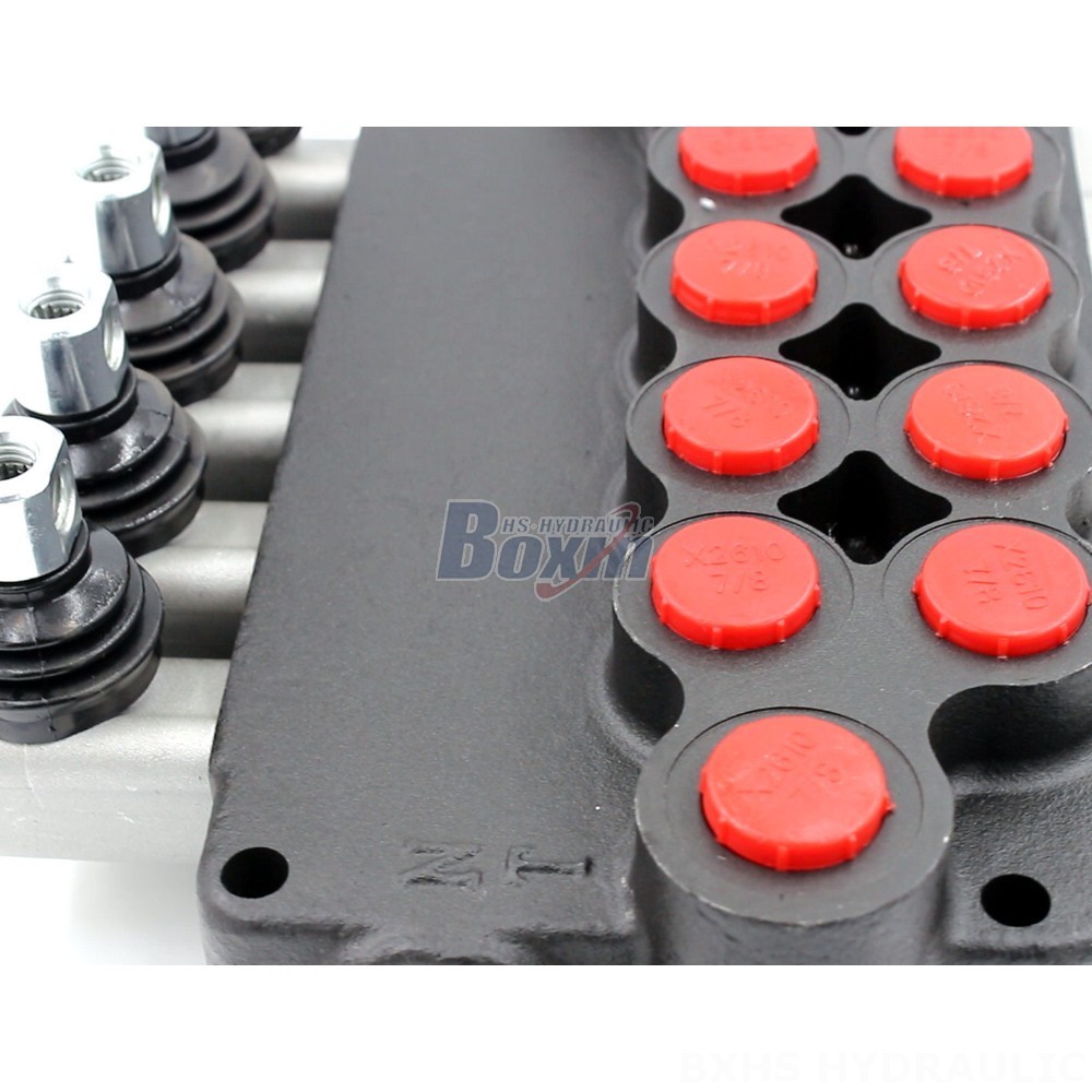 Hydraulic Control Valve Advanced Fluid Power Solutions: P80-U116-U78-OT Manual 5 Spool Valve detail image