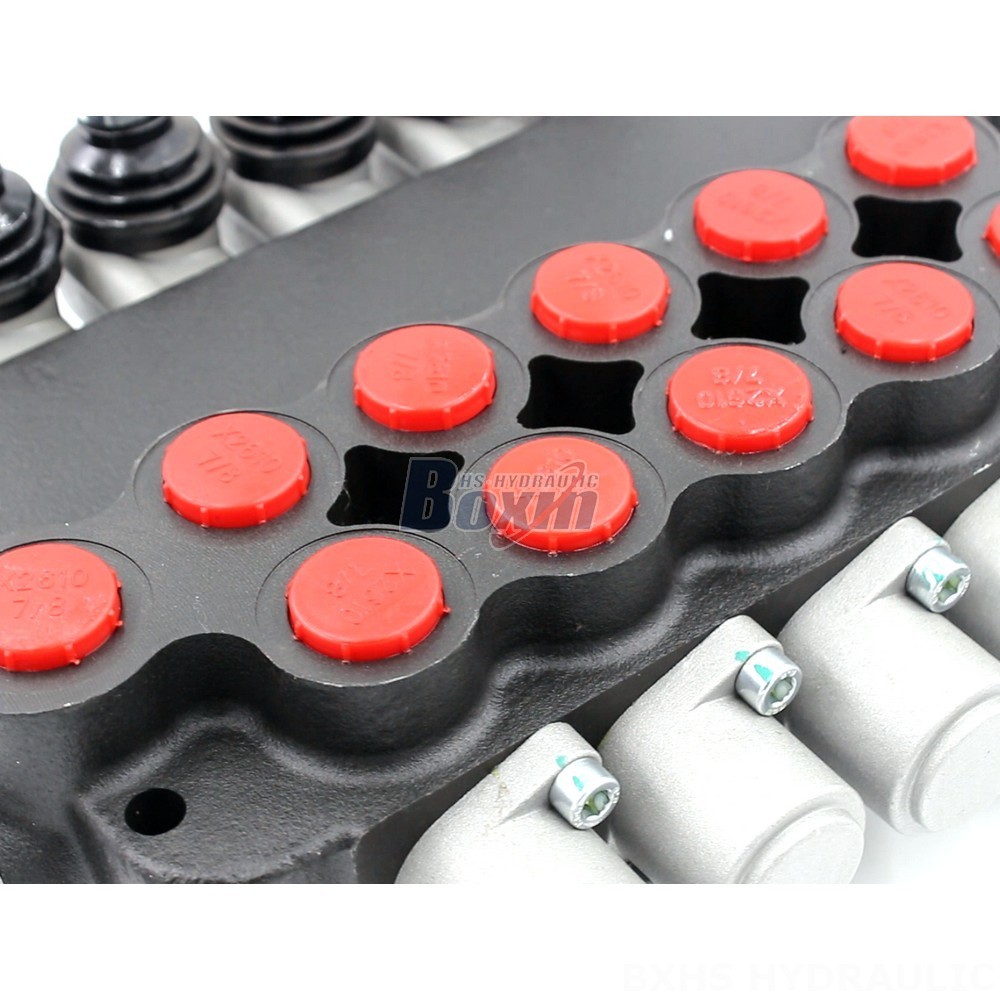 Hydraulic Control Valve Advanced Fluid Power Solutions: P80-U116-U78-OT Manual 5 Spool Valve detail image